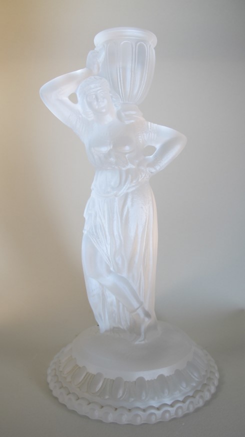 Rebecca at the Well finished glass piece (Fostoria)